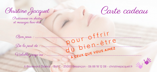 Carte cadeau (3) bon cadeau massage besancon